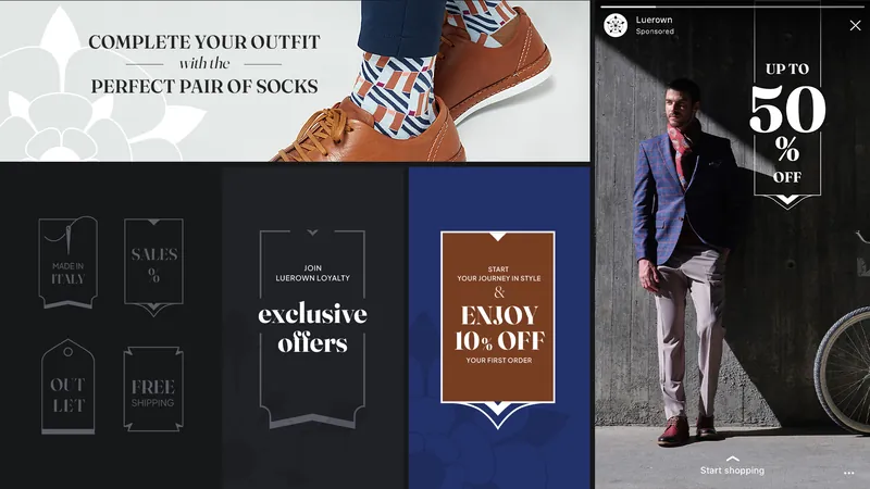 Luerown social media and promotion templates