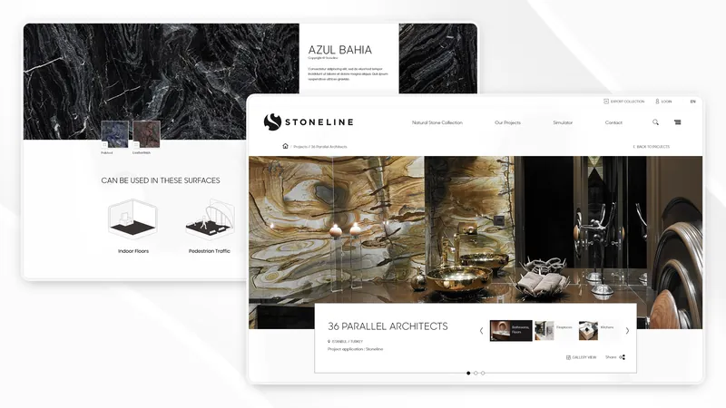 Stoneline architecture project gallery page
